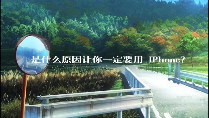 是什么原因让你一定要用 iPhone？
